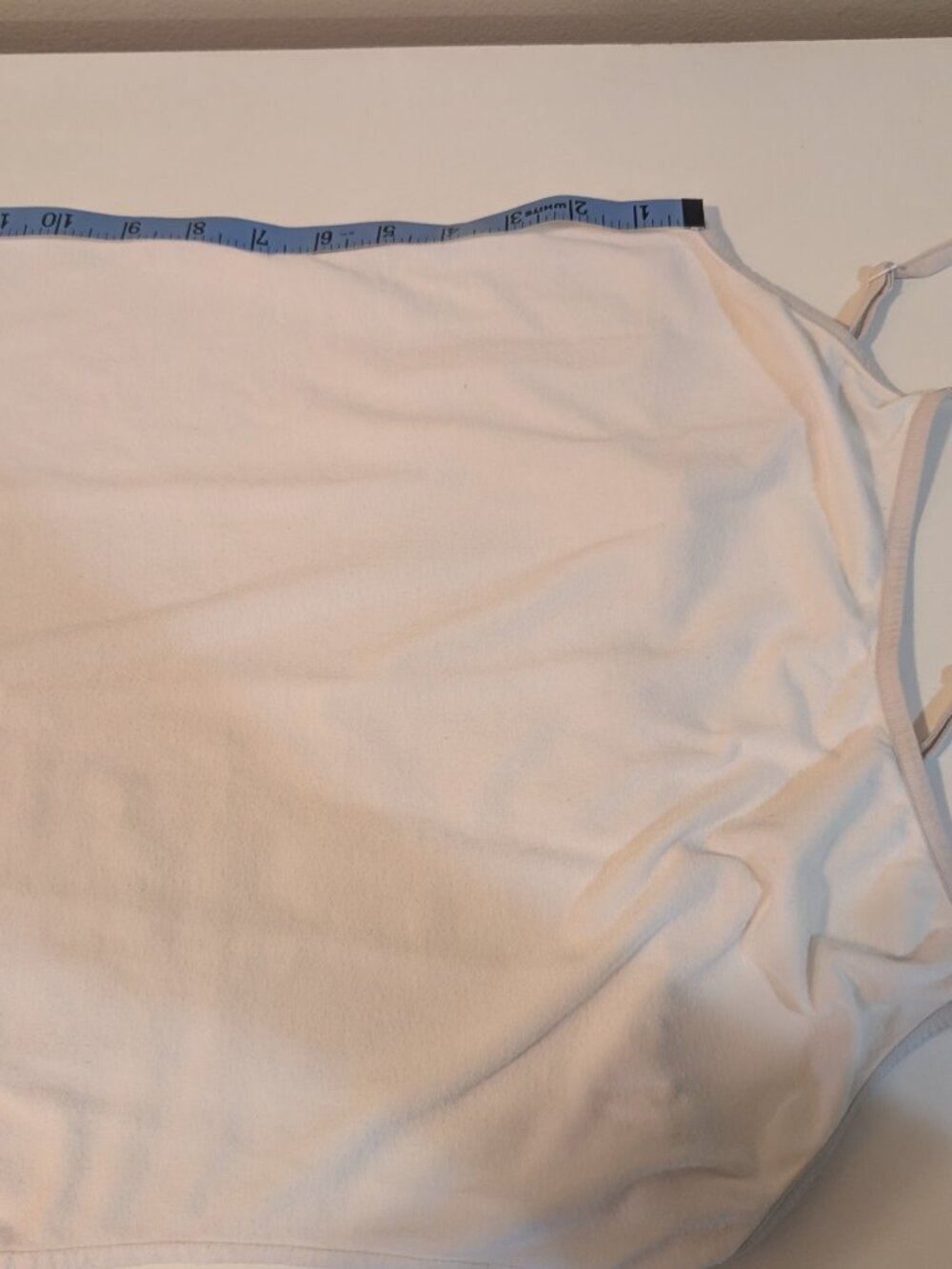 Womens vintage white stretch camisole, size XLarge